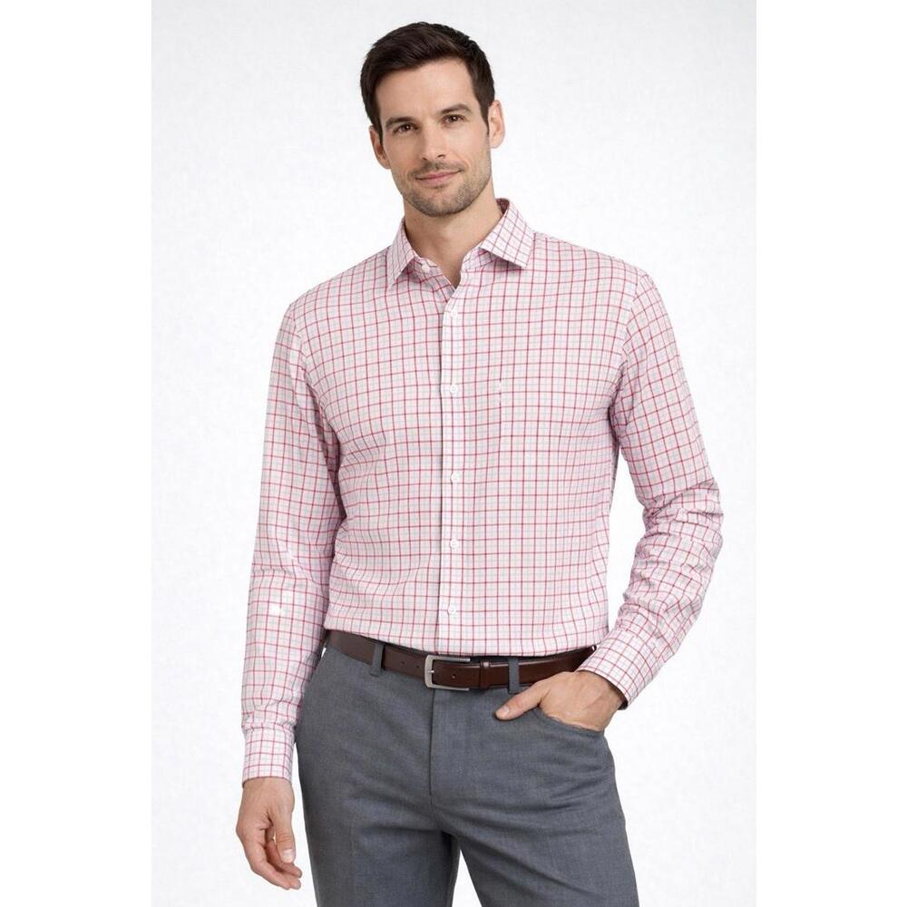 Mizzen+Main Men’s Sz M Tall Trim Fit Stretch Leeward Button Up Shirt